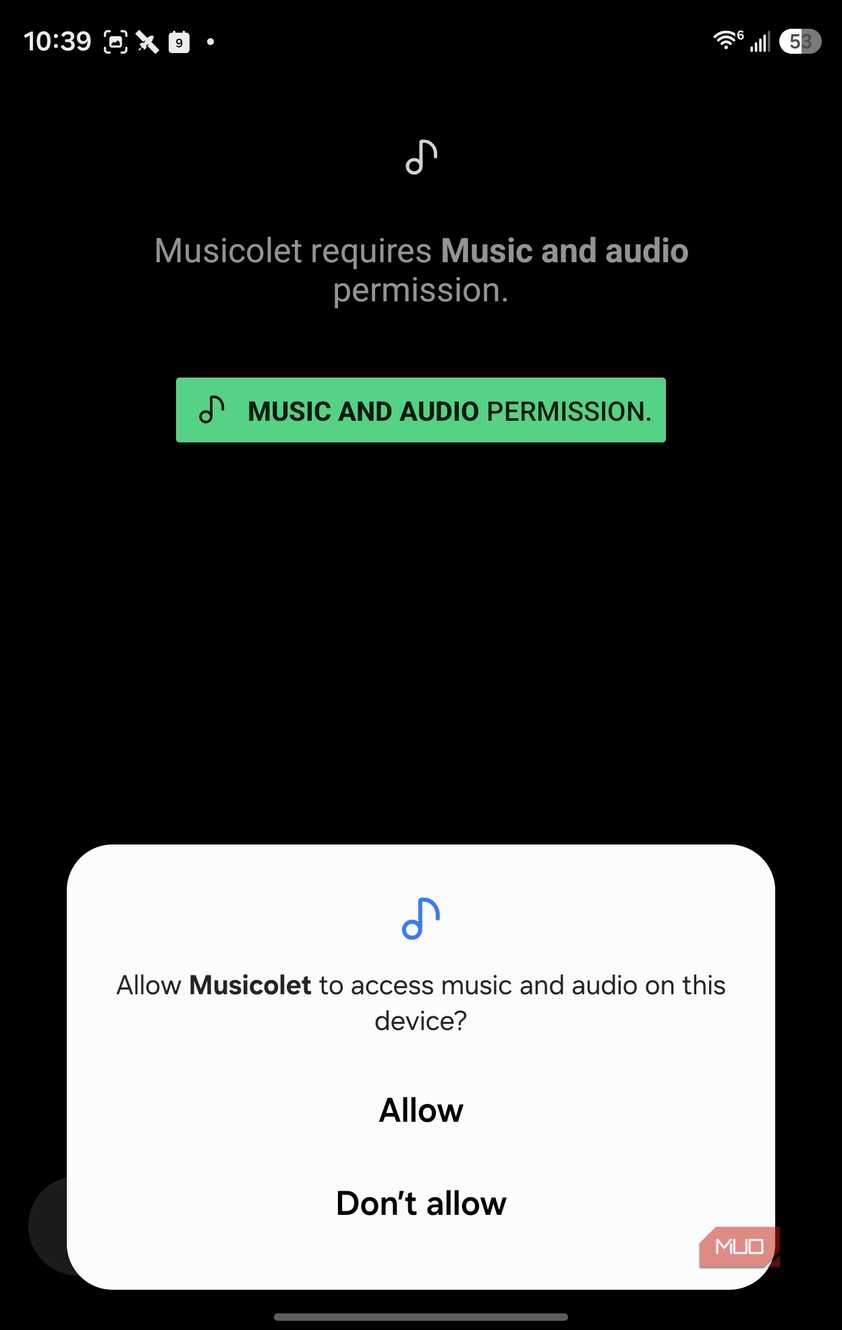 allow access music