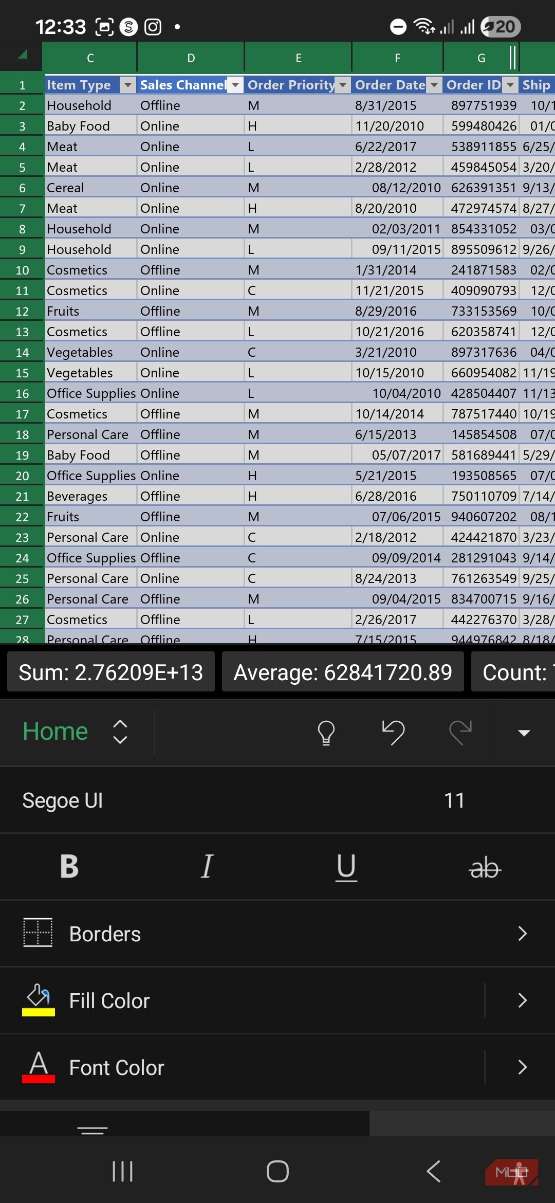Your Excel spreadsheet doesn't need more colors, it needs a better font