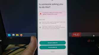 Android asking whether someone directed the user to allow apps from unverified developers