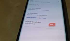 Google Play Store showing the Samsung Galaxy Note 20 is Play Protect certified