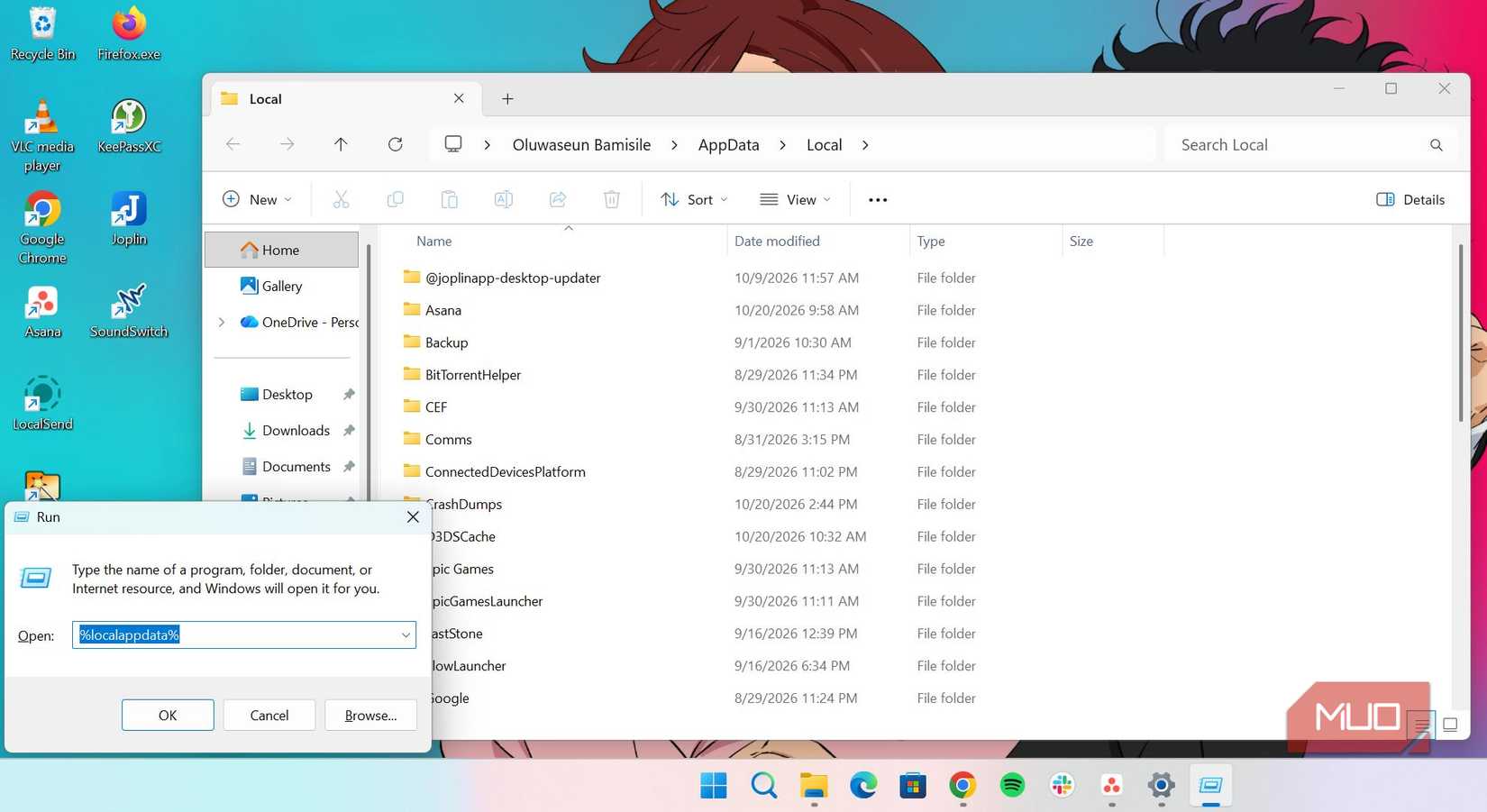 AppData folder