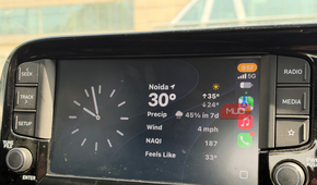 Apple CarPlay widgets on car's infotainment screen