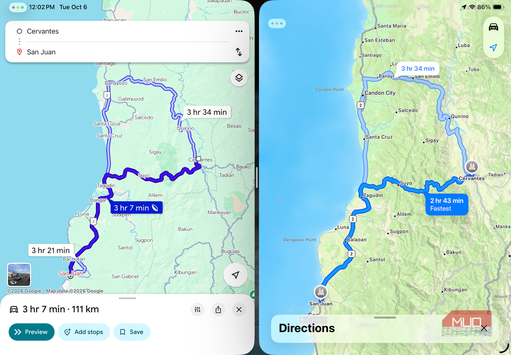 сравнение Google Maps и Apple Maps — иллюстрация 7 к материалу