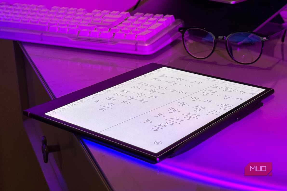 Рукописный ввод на Boox Note Air6 C Рукописные заметки на экране планшета Boox Note Air6 C