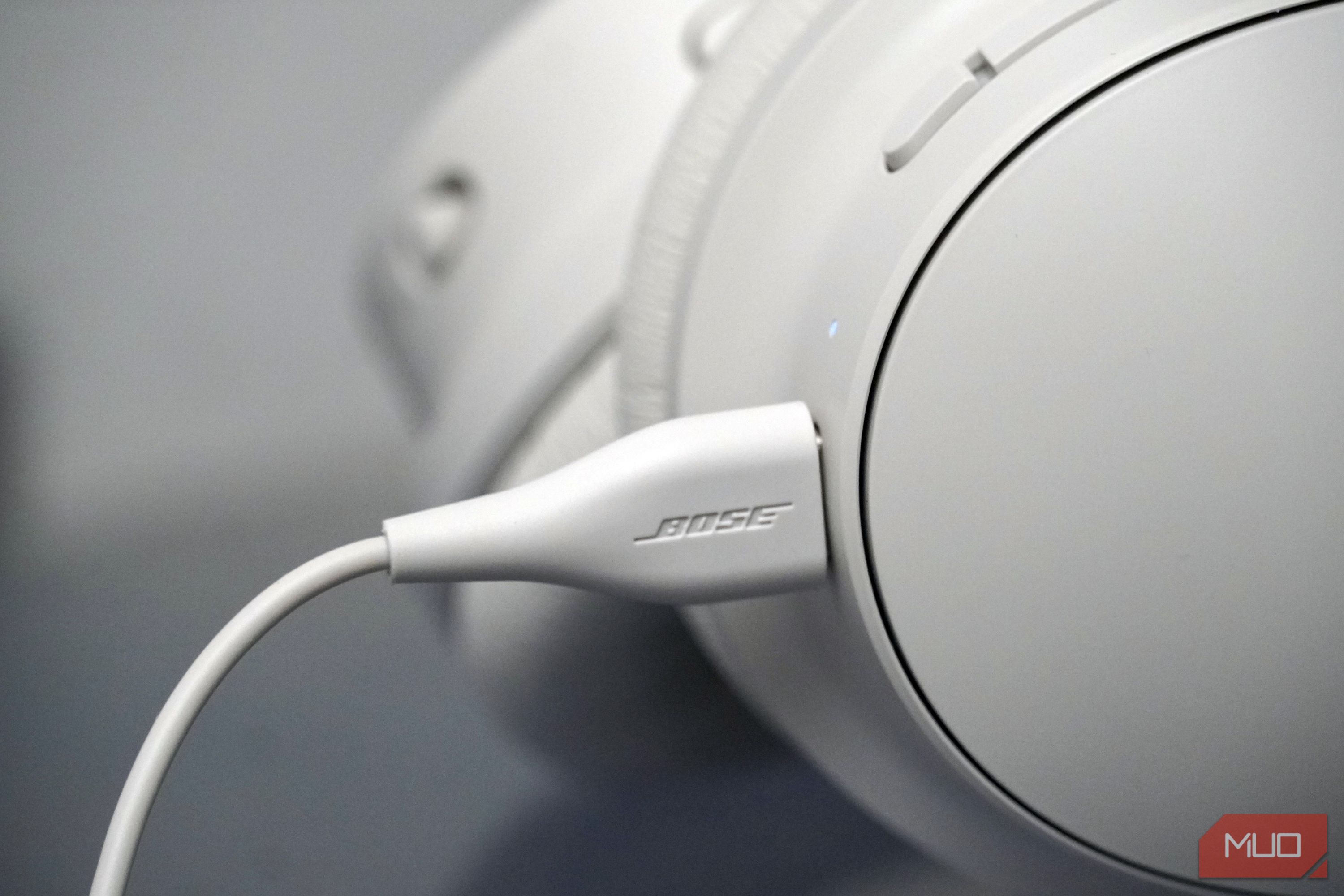 The USB-C cable for the Bose QuietComfort 2.