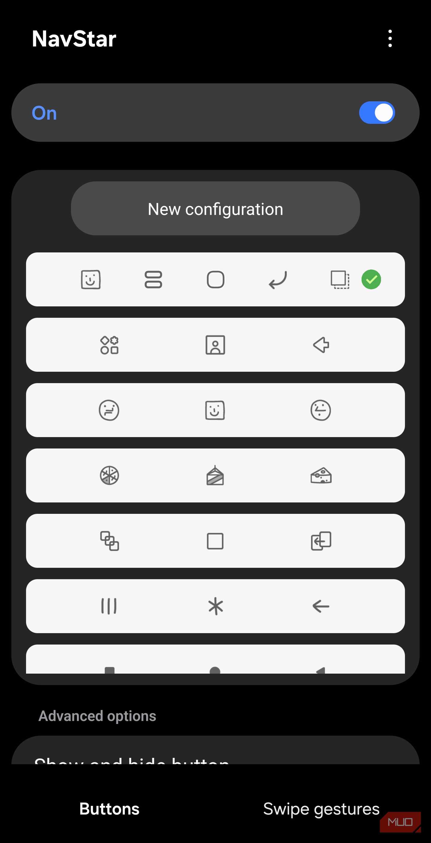 Creating a new navigation bar layout