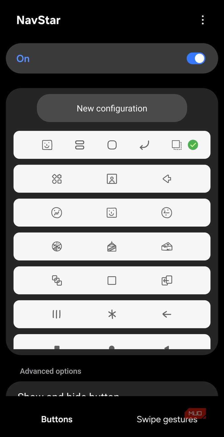 Creating a new navigation bar layout