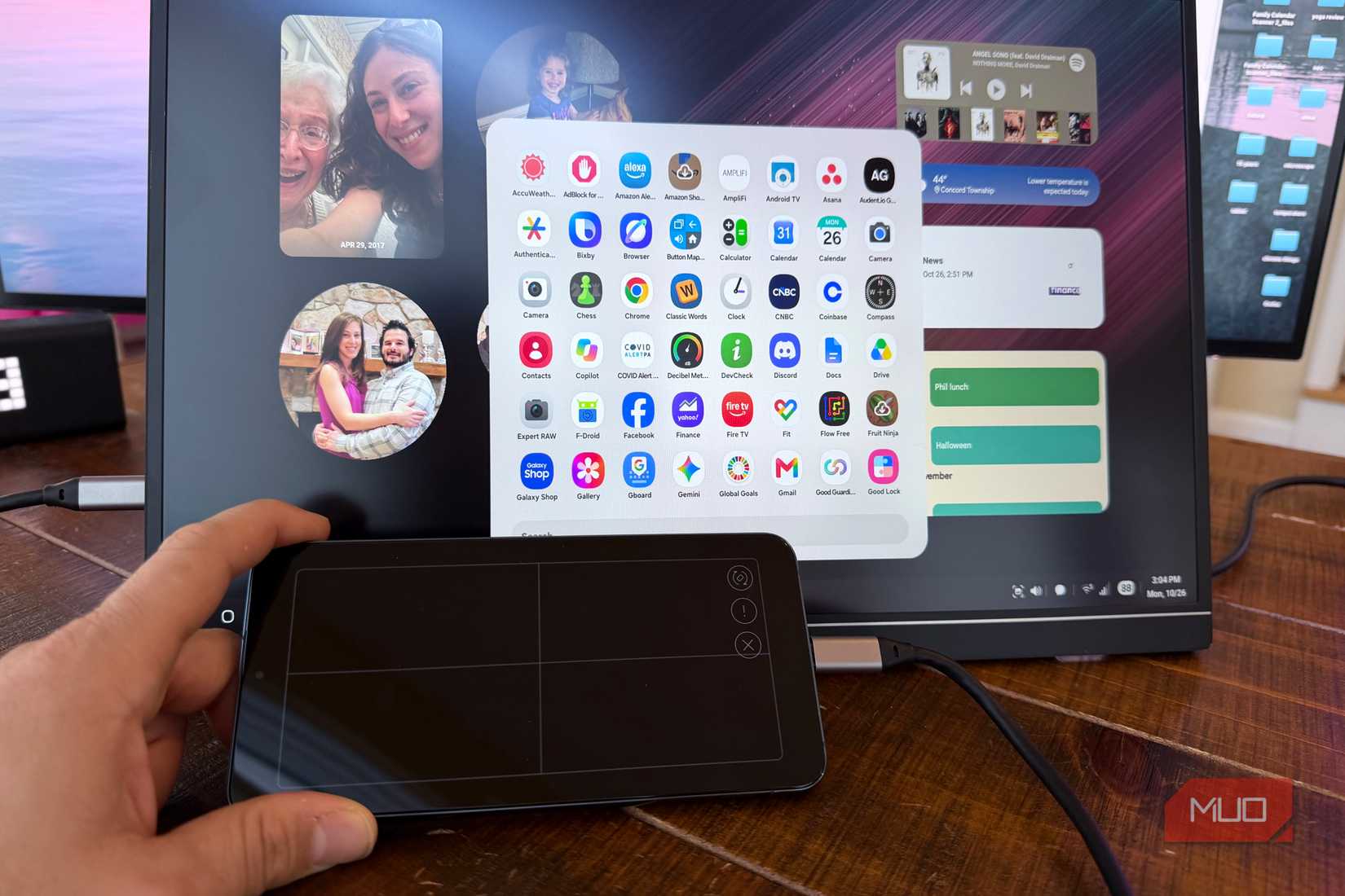 samsung galaxy dex with external monitor