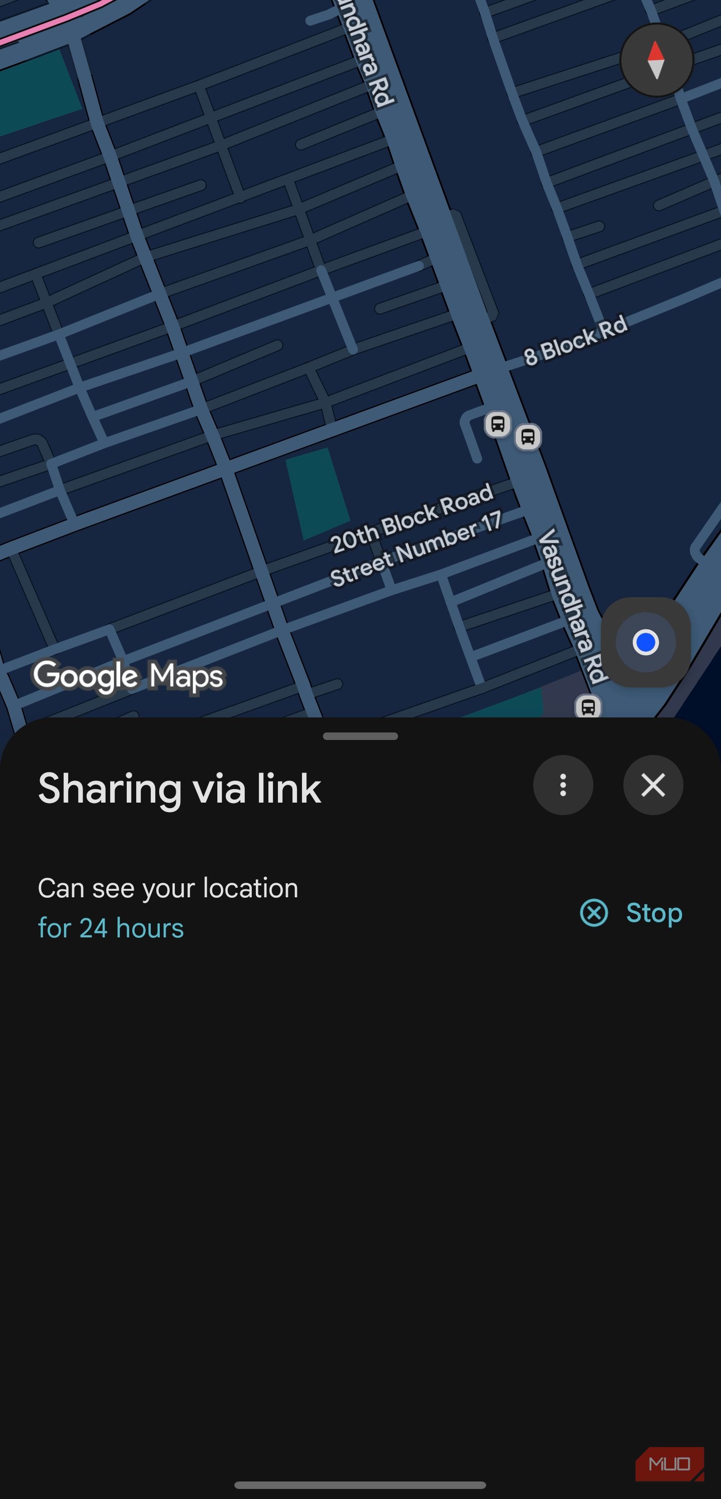 I checked my Google Maps settings and found my real-time location was ...