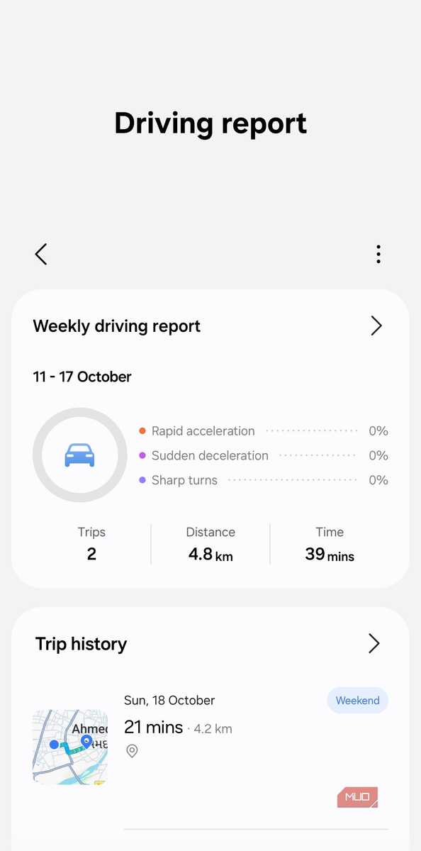 Как работает функция Driving Report в One UI 9 на смартфонах Samsung Galaxy Как работает функция Driving Report в One UI 9 на смартфонах Samsung Galaxy — изображение 4