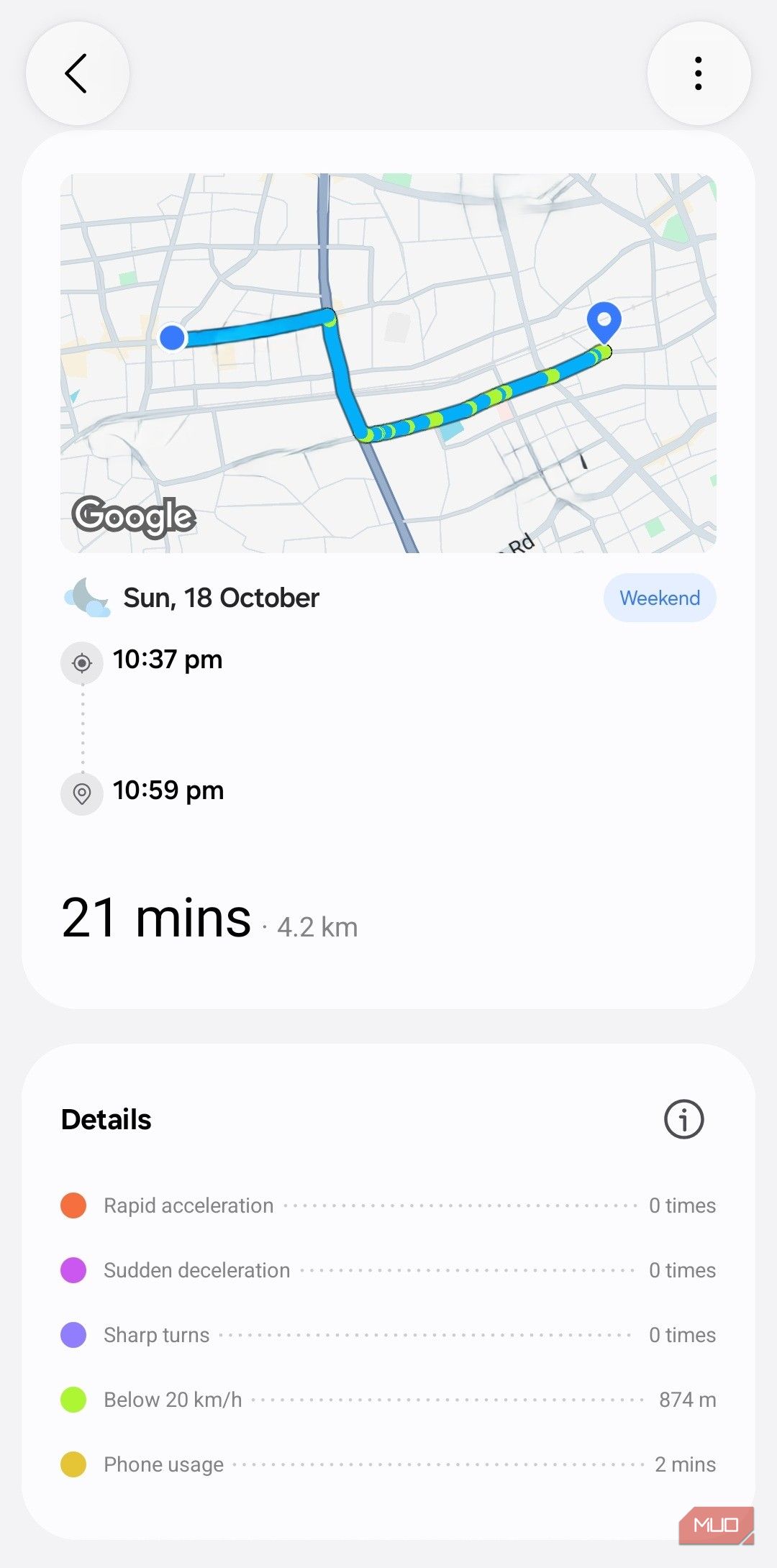 Как работает функция Driving Report в One UI 9 на смартфонах Samsung Galaxy — изображение 5
