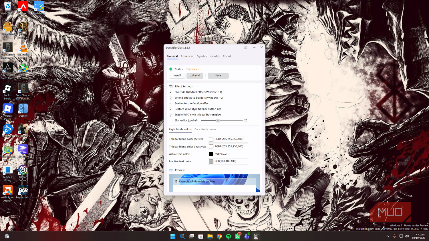 Как вернуть эстетику Windows 7 Aero Glass в Windows 11 Интерфейс Windows 11 с примененными эффектами прозрачности DWMBlurGlass