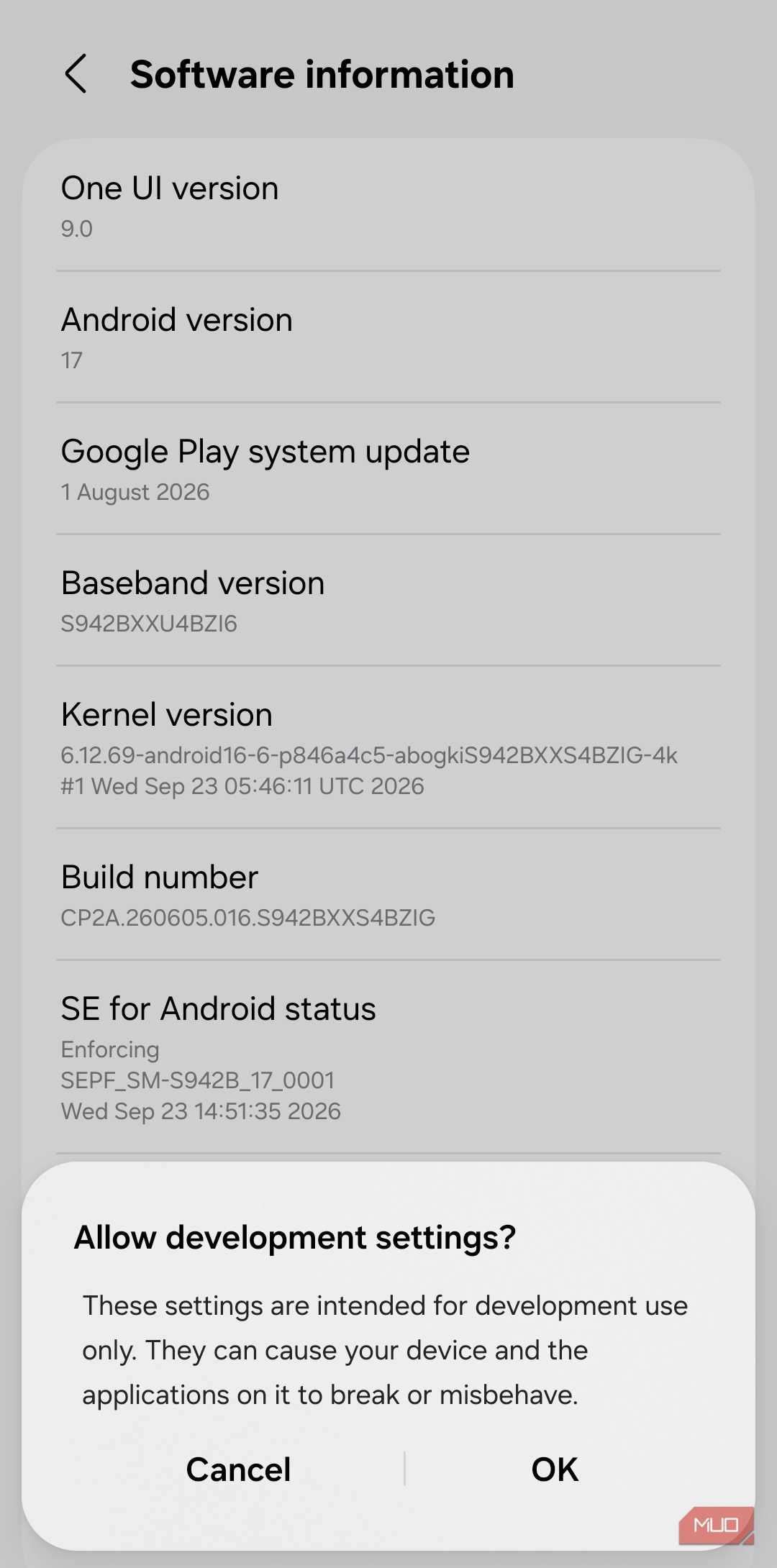 Enable Developer Options on Android