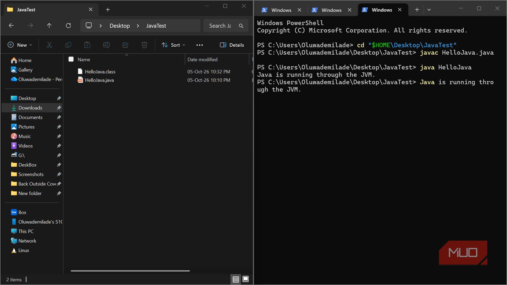 Что такое Java на самом деле и нужна ли эта платформа на ПК Окно проводника и PowerShell во время работы с программами Java