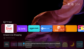 Fire TV home screen