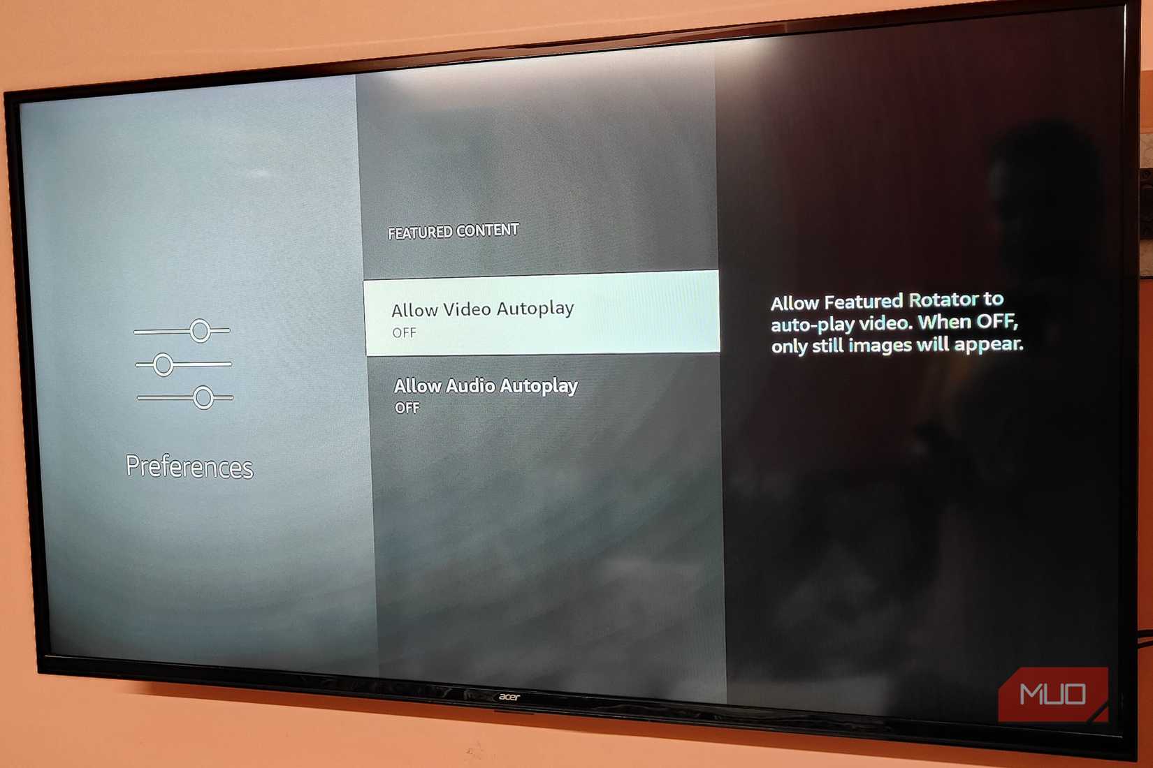 Autoplay options on the Fire TV Stick