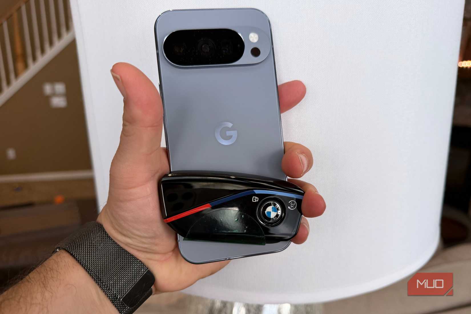google pixel with bmw key fob