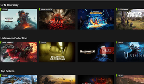 The GeForce Now app on desktop