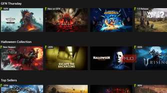 The GeForce Now app on desktop