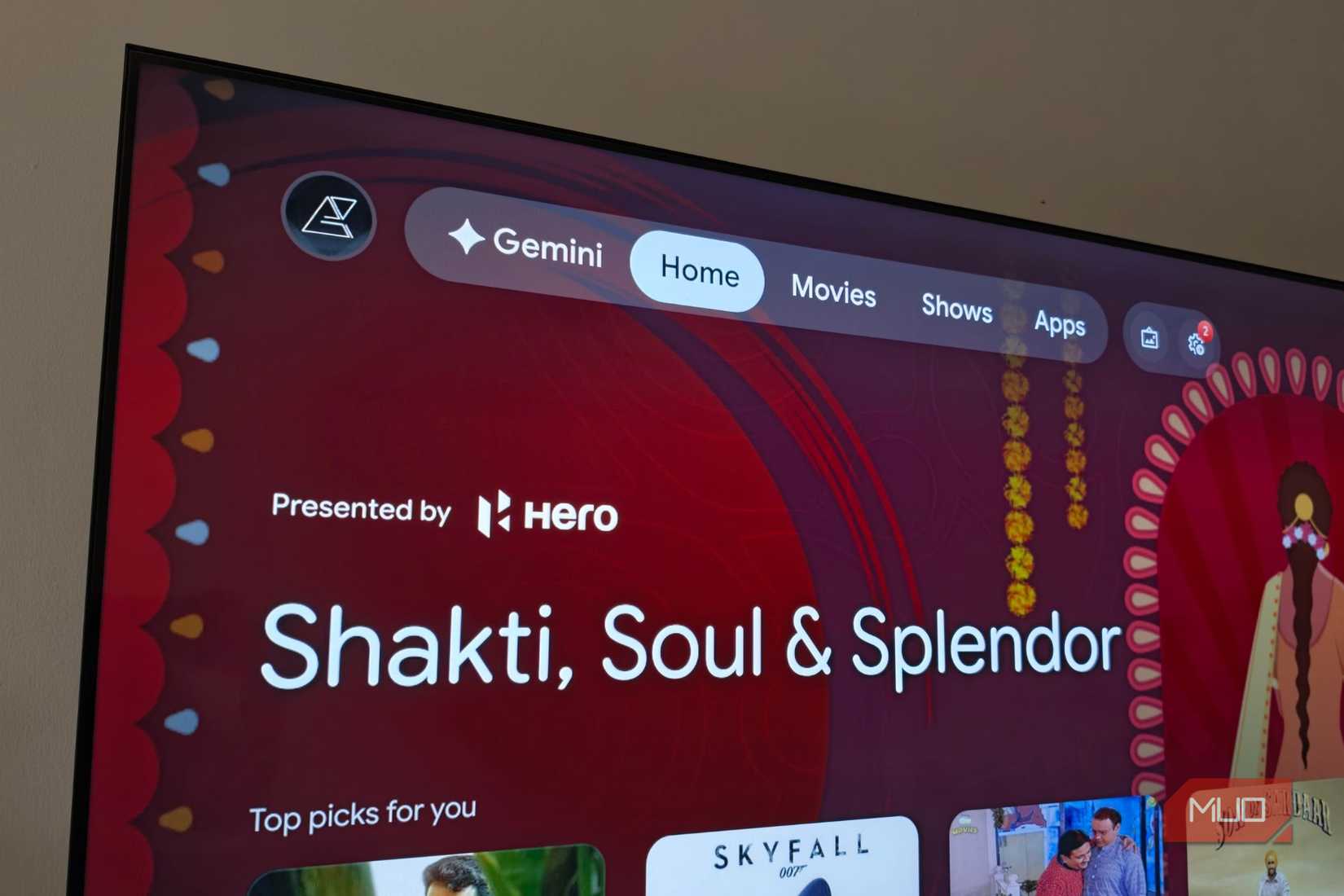 Gemini icon on Android TV home screen