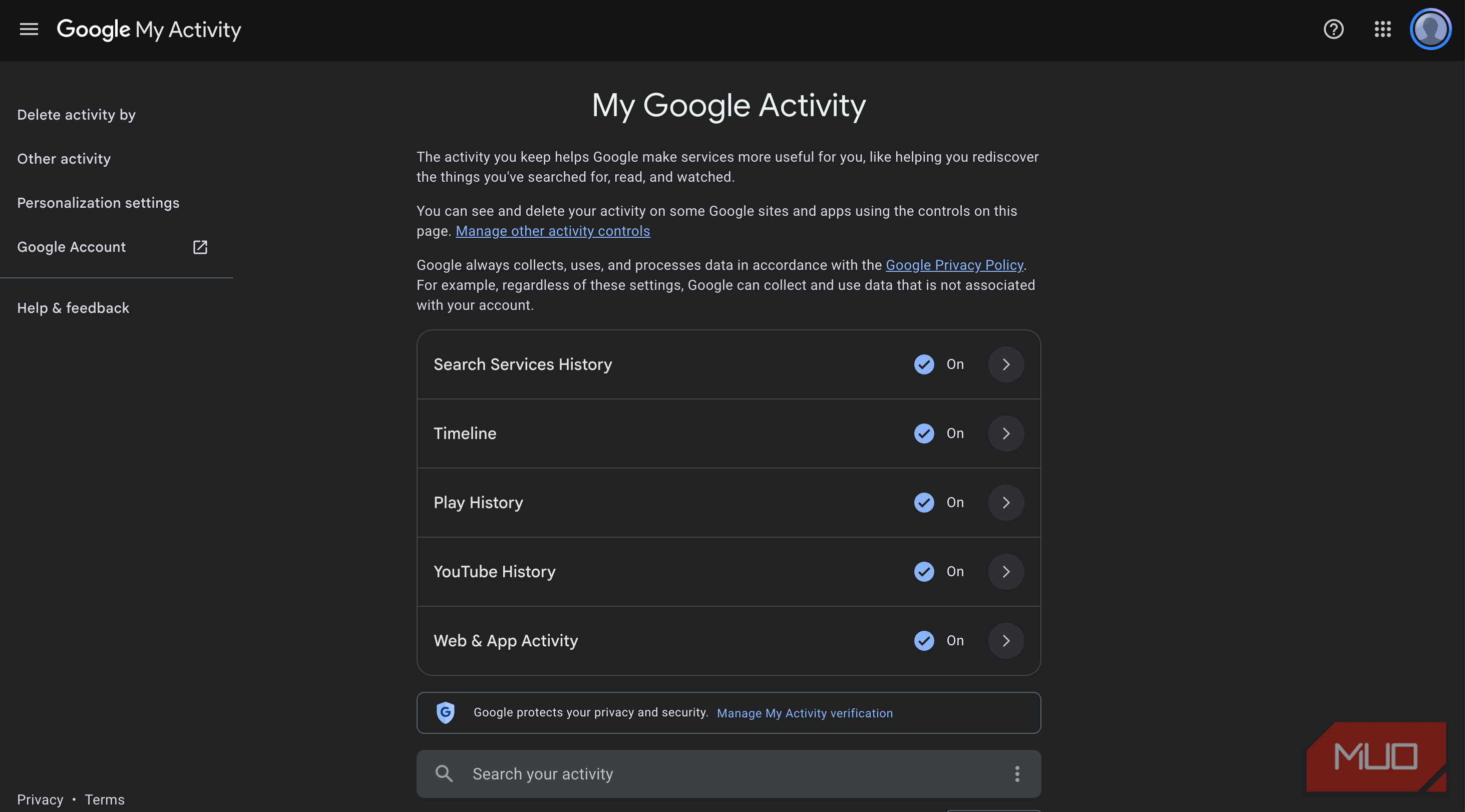 Google has a record of your activity that goes back further than you think