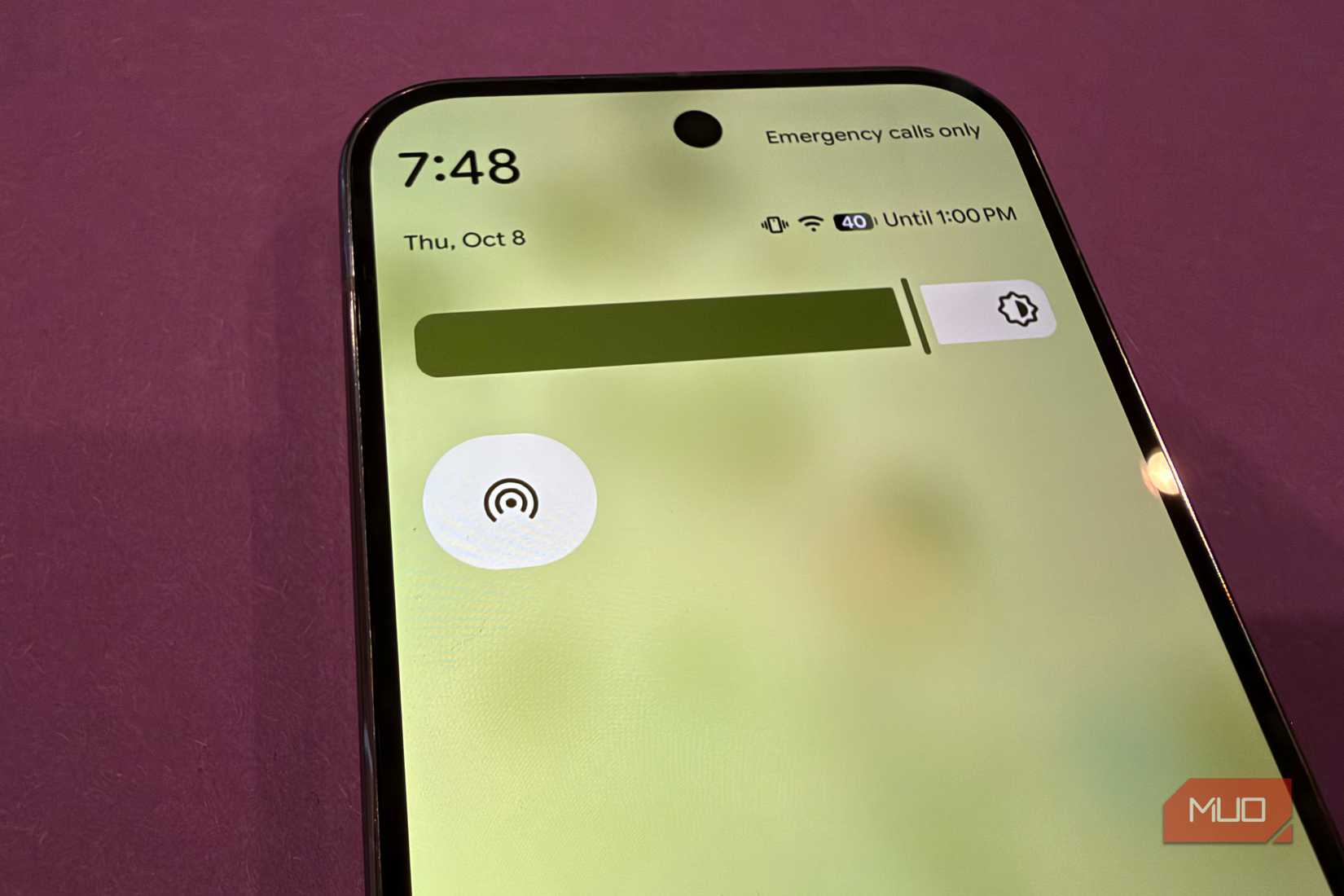 hotspot button in quick tiles