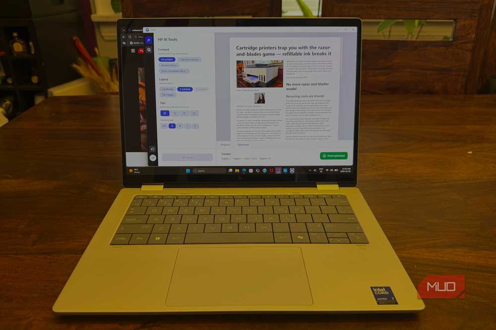 Функция HP AI Print: как умная очистка веб-страниц экономит бумагу и картриджи