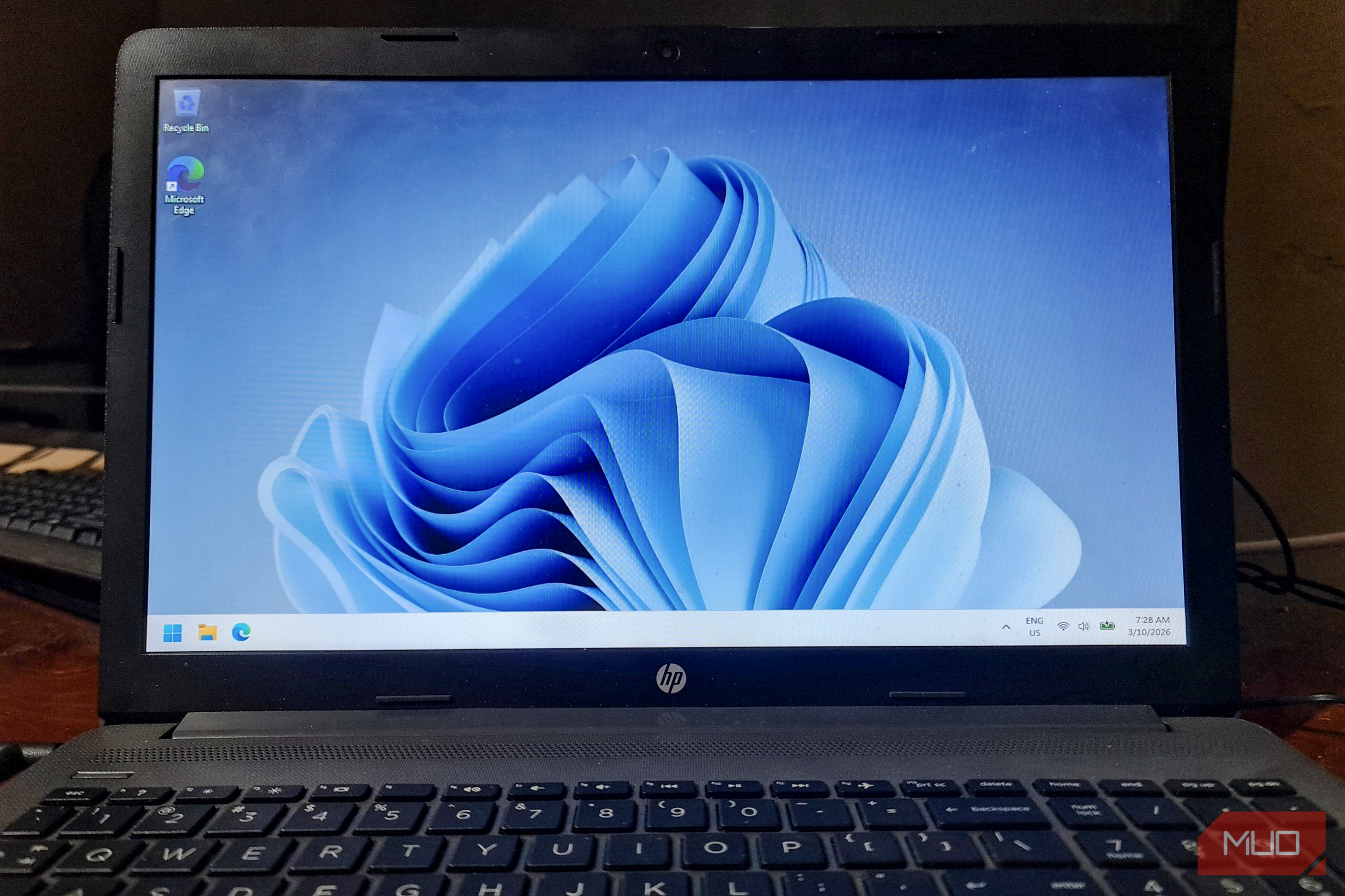 HP laptop with freshly-optimized Windows 11 installation