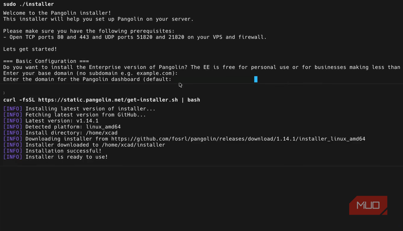 Installing pangolin on my device