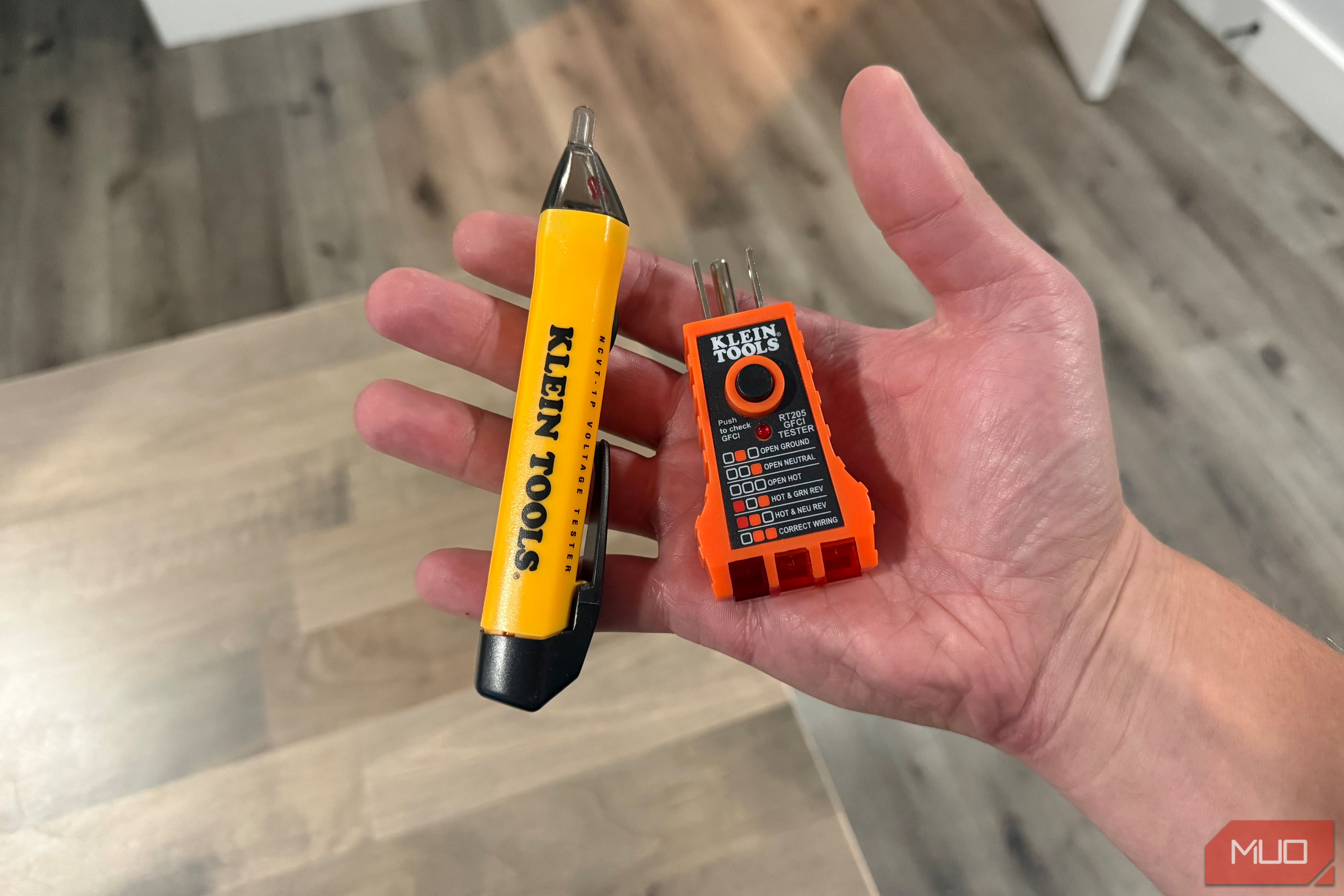 Klein Tools Voltage Tester Kit in Hand