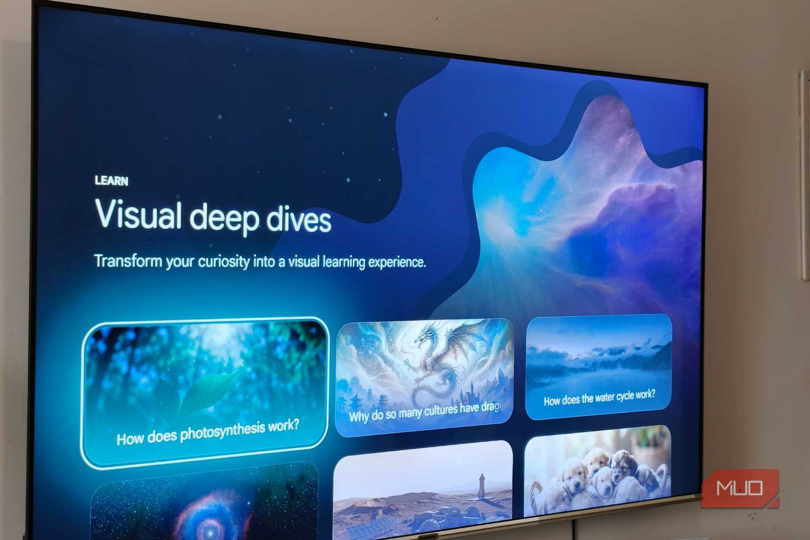 Learn with Gemini on Google TV