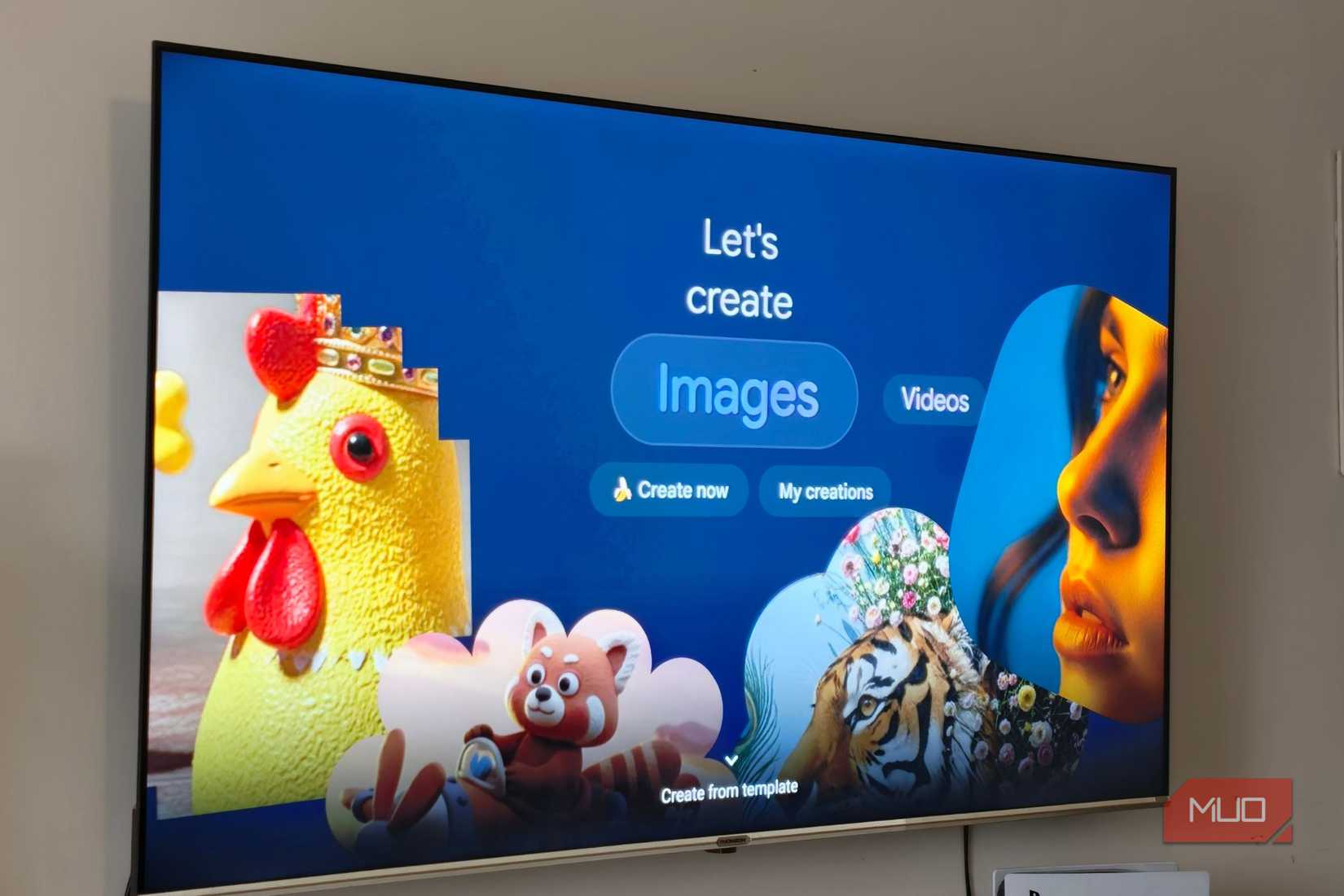 Let's create images page with Gemini on Google TV