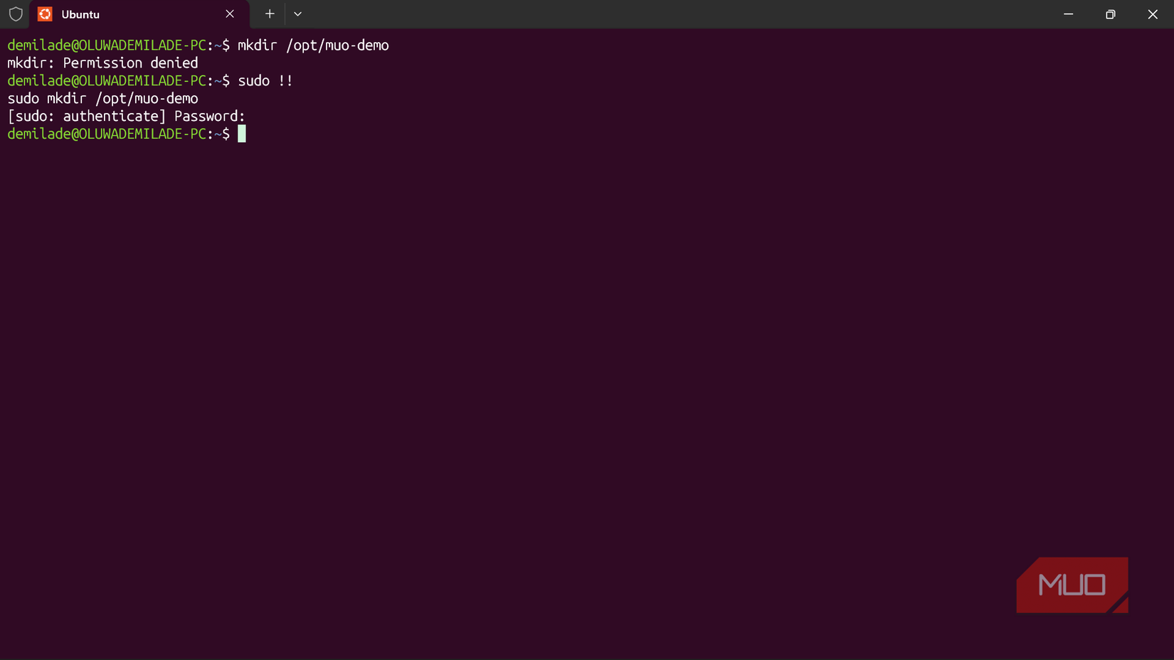 Dabian Linux Command Two exclamation marks fixed my most common Linux terminal mistake