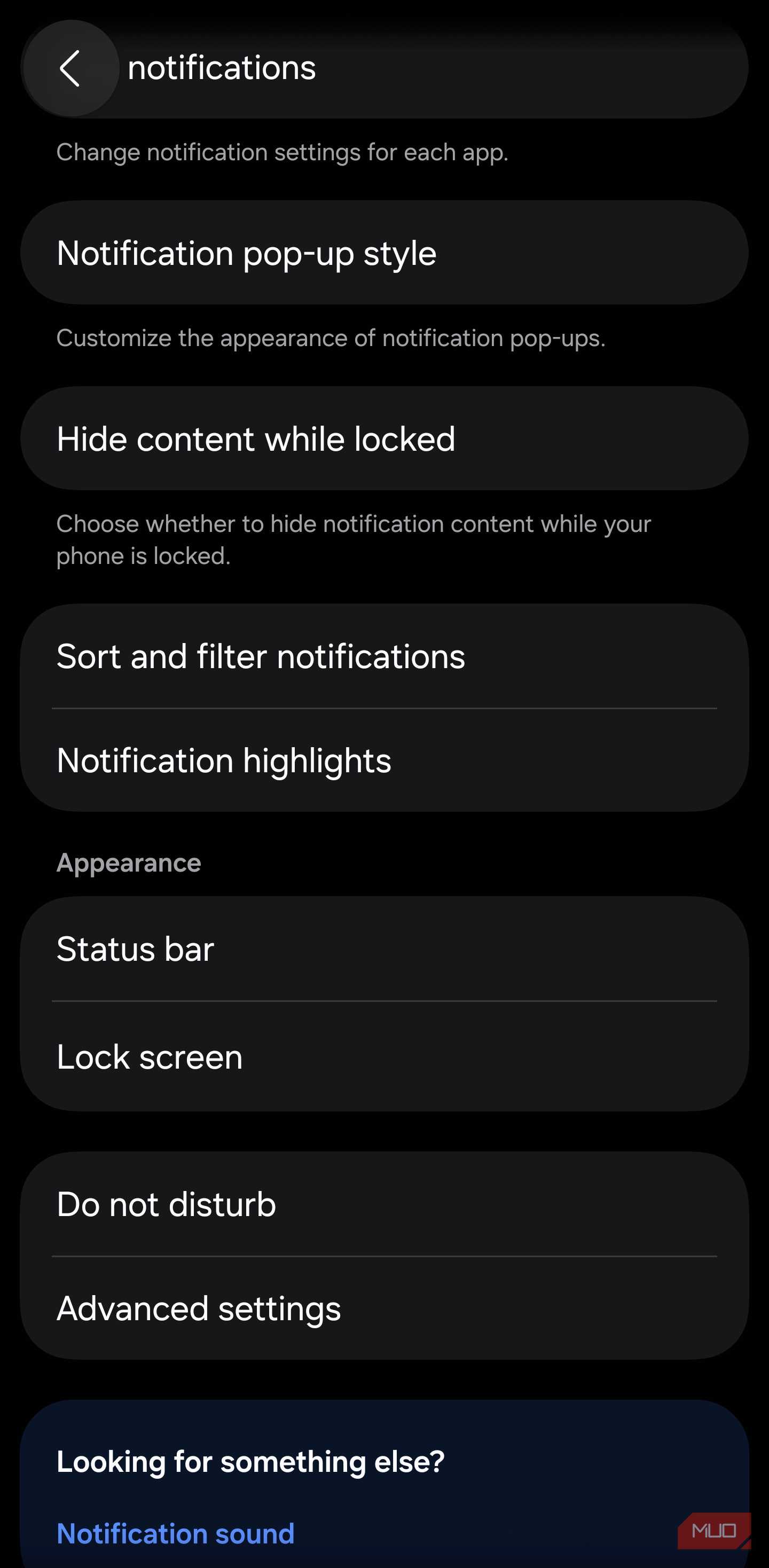 Locating Do not disturb in Galaxy settings