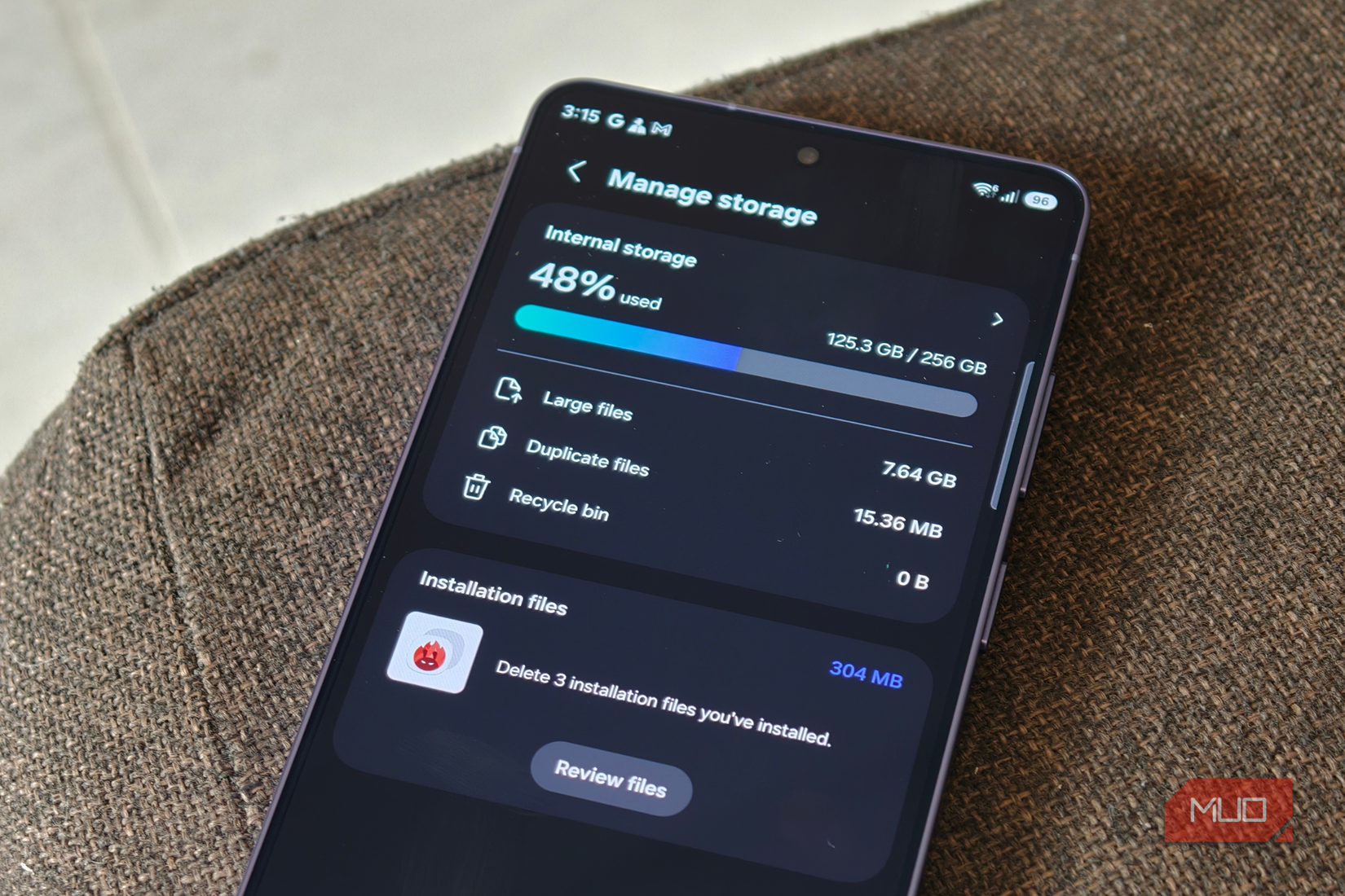 Manage storage in Galaxy S26 Ultra's settings app
