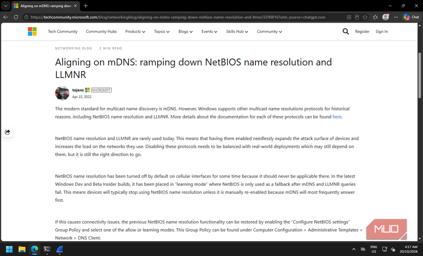 Every Windows PC still ships with a network feature Microsoft has been ...
