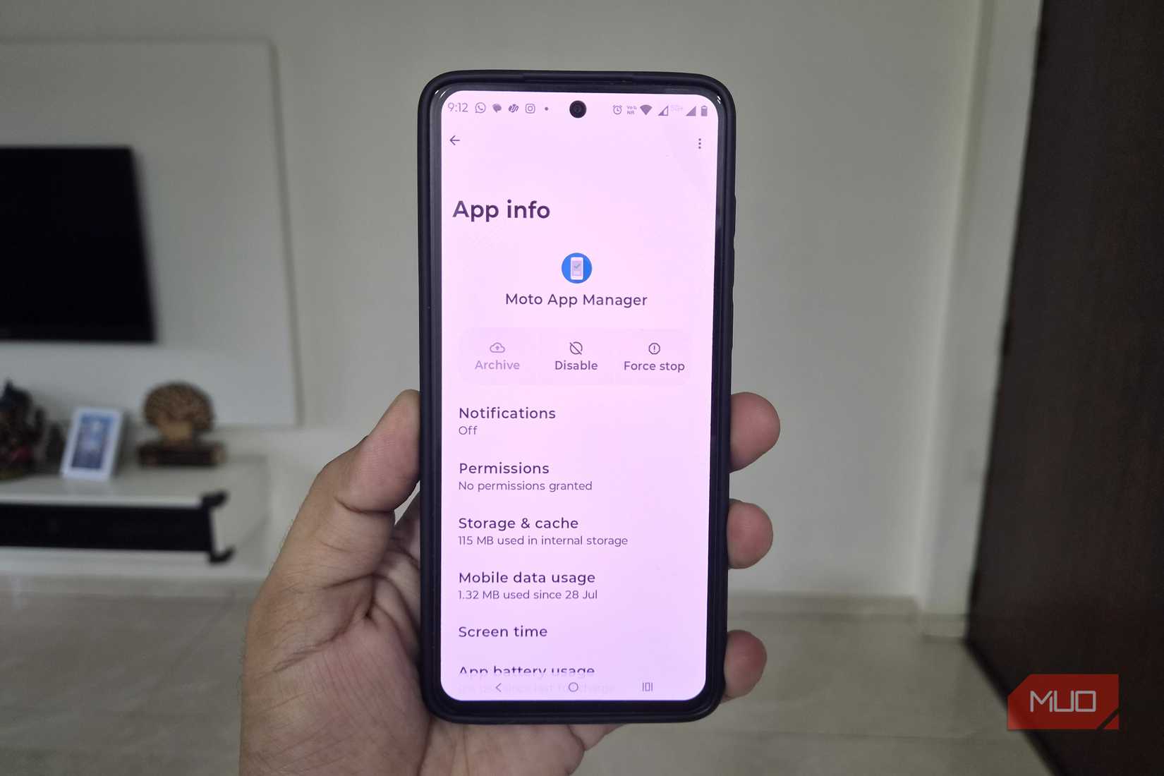Moto App Manager app info