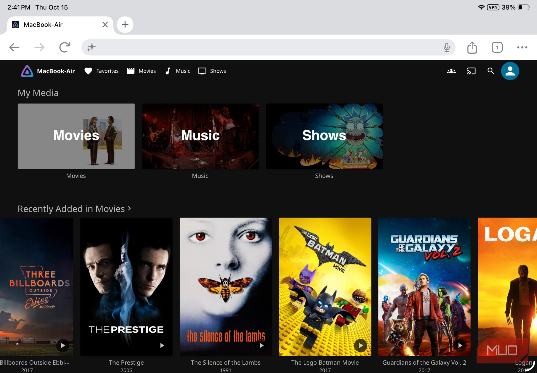 I self-hosted Jellyfin and used Tailscale to access my media library ...