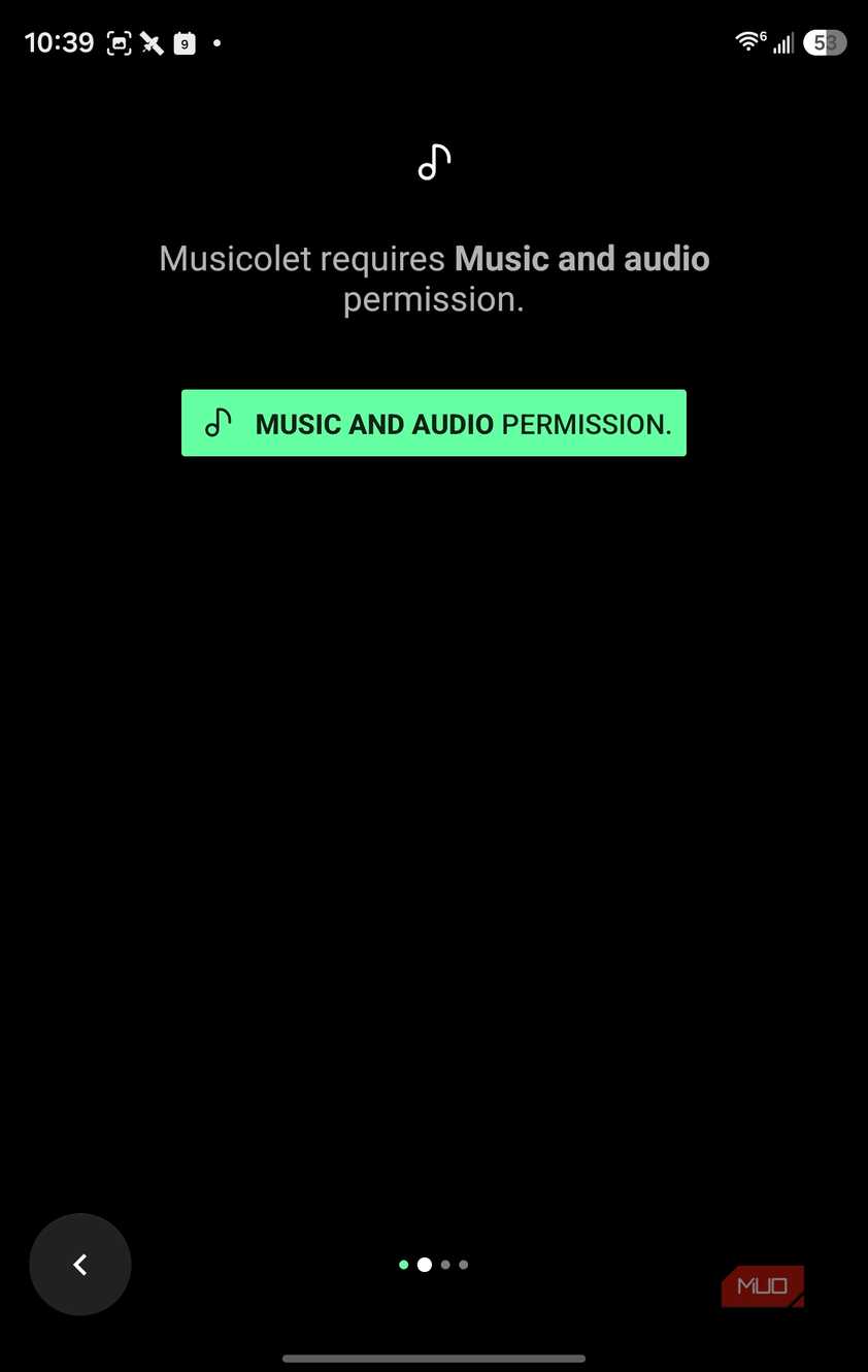 music and audio permission