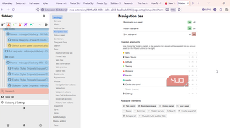 navigation settings sidebery