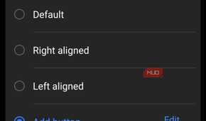 NavStar new button configuration screen