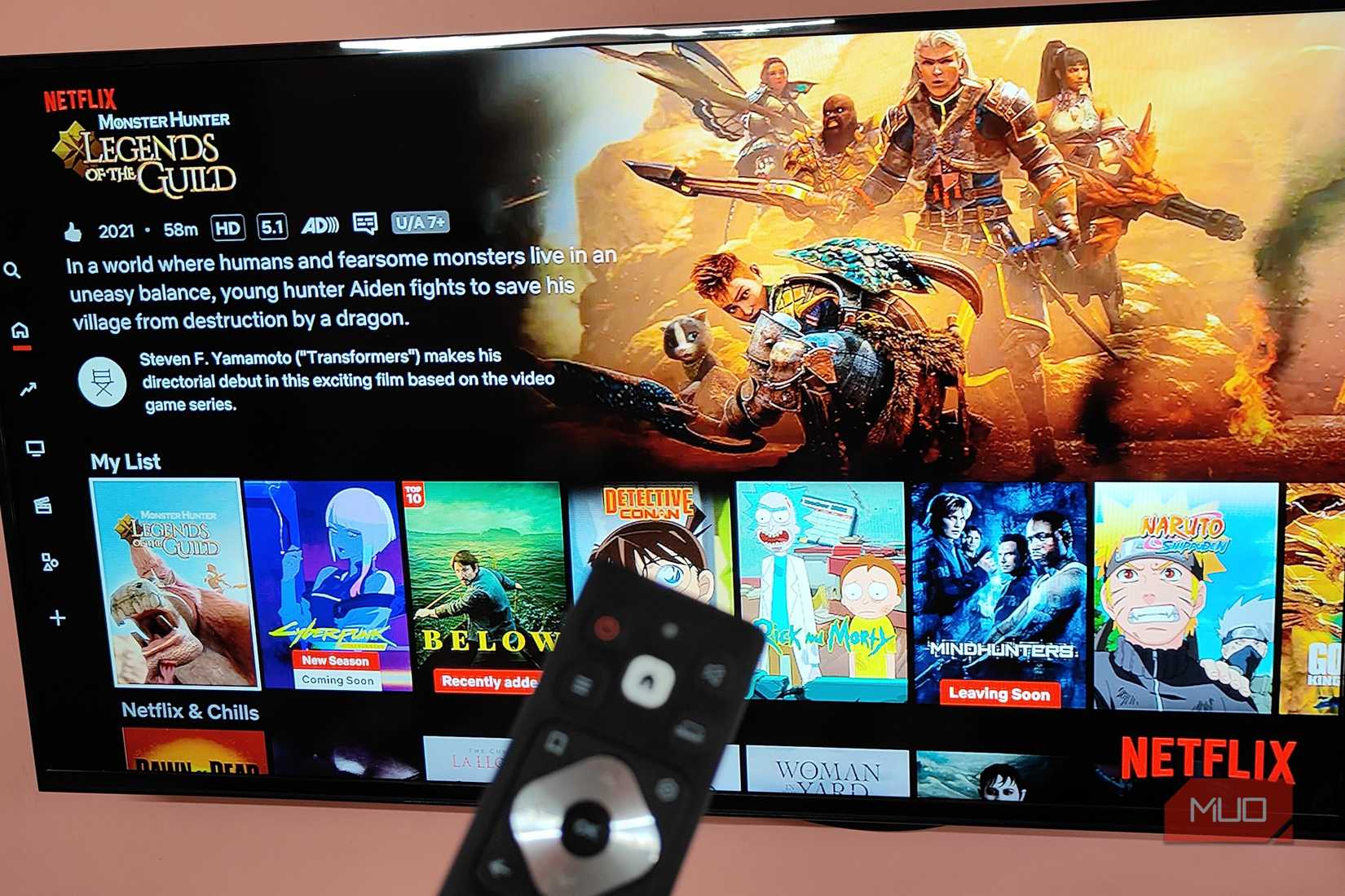 Netflix app on the Fire TV