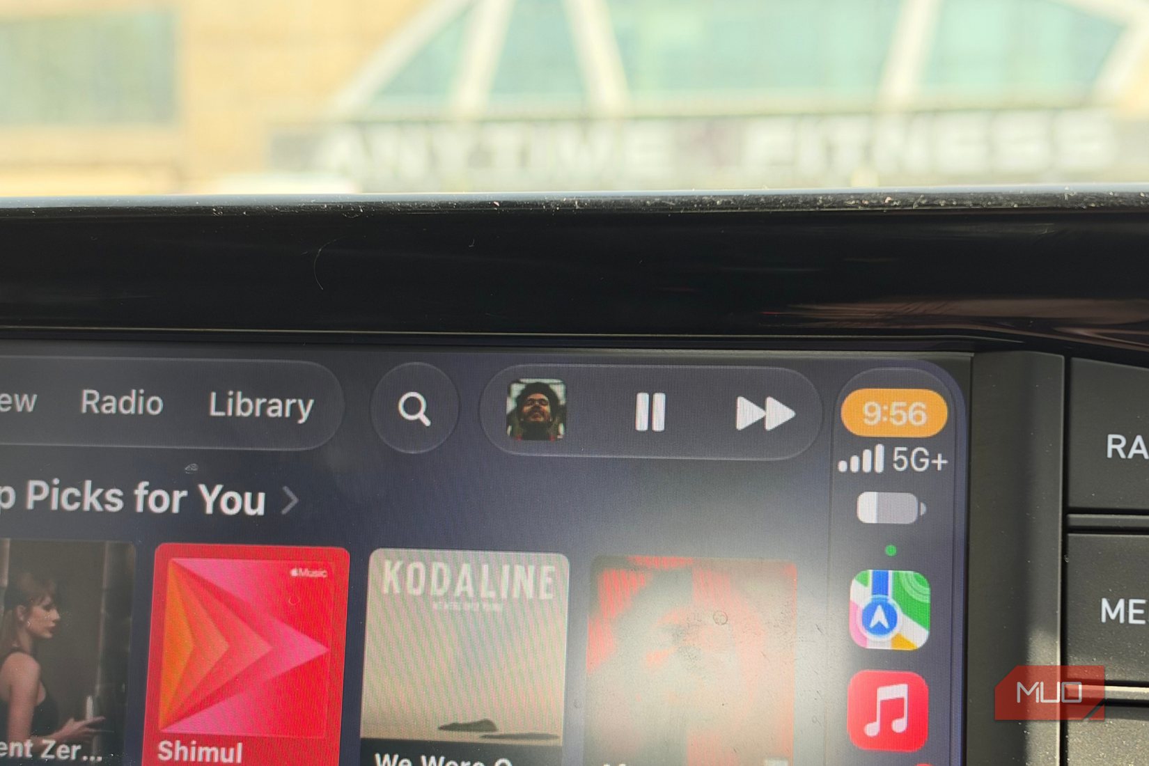 New Mini Player playing After Hours on CarPlay