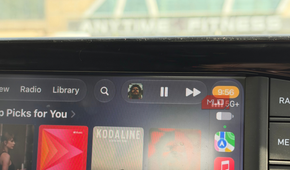 New Mini Player playing After Hours on CarPlay