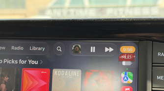 New Mini Player playing After Hours on CarPlay