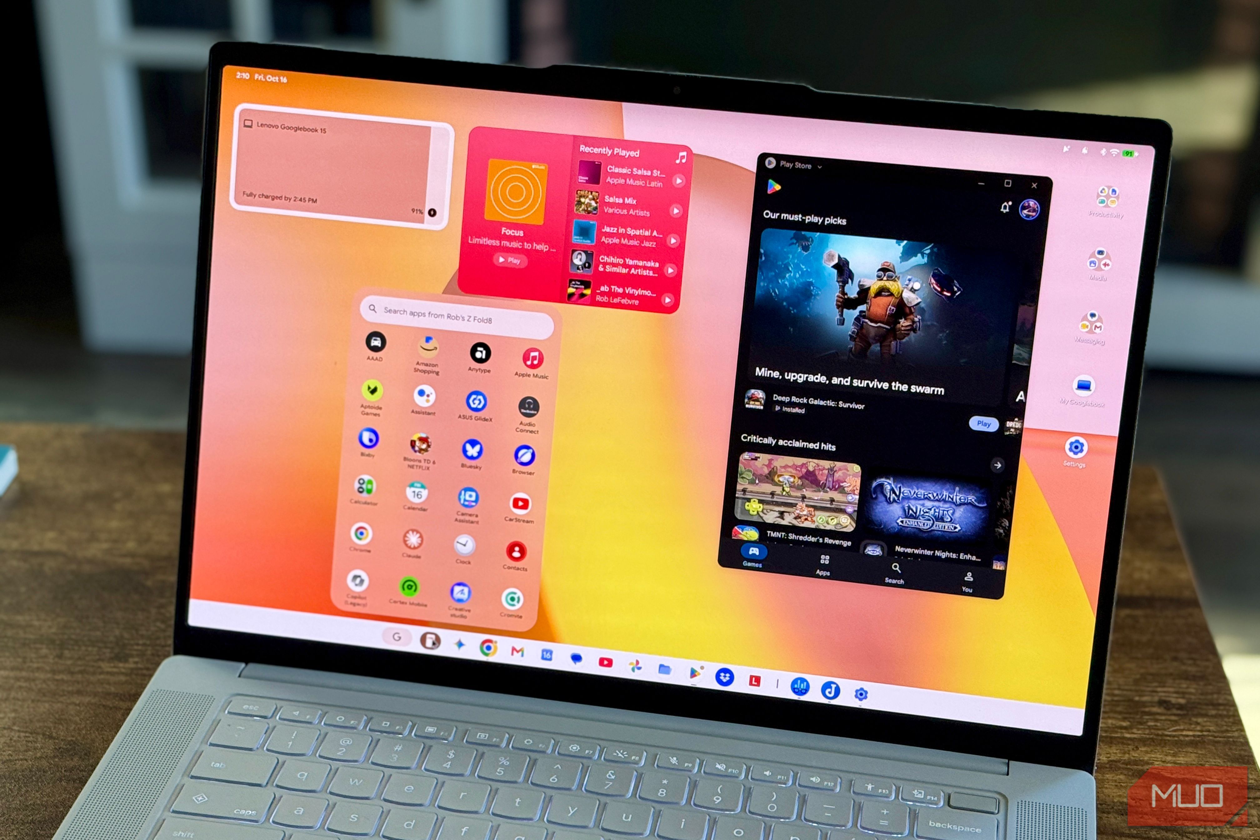 googlebook 15 open with windows