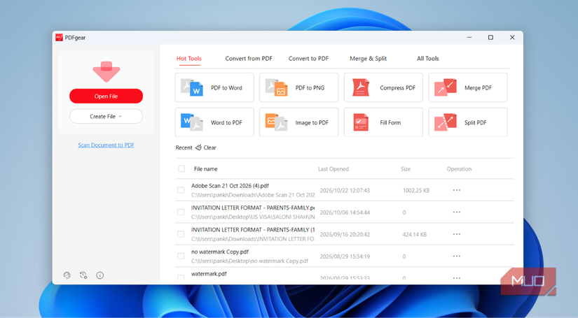 PDFgear tools on desktop-1