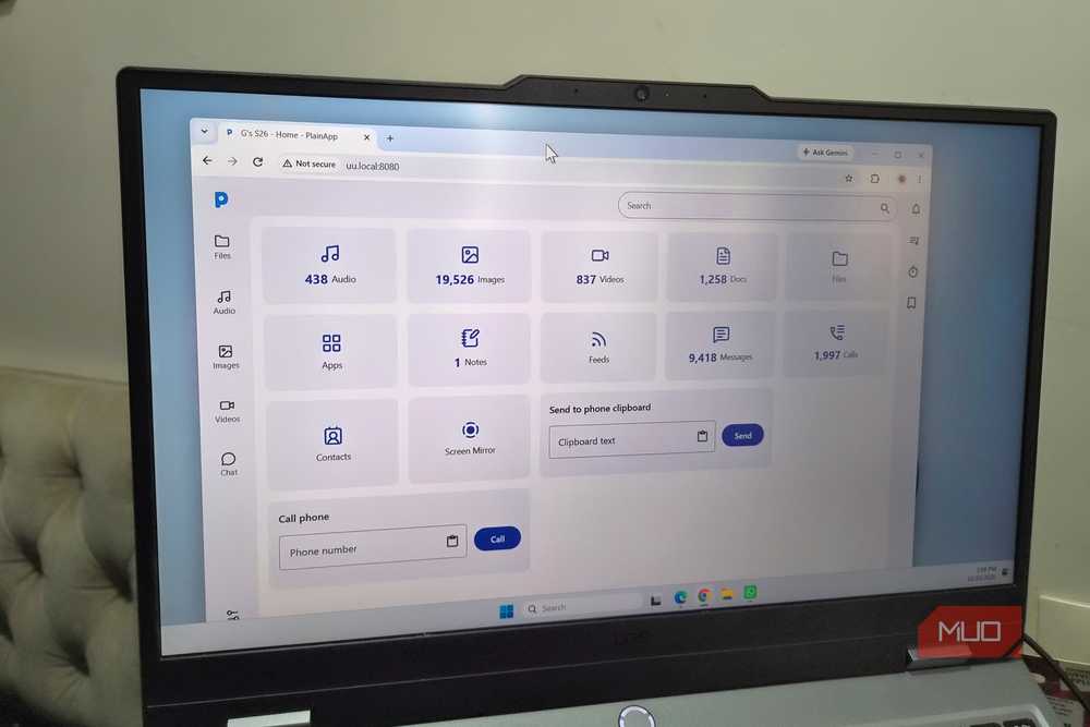 Интеграция Android и Windows через бесплатную программу PlainApp