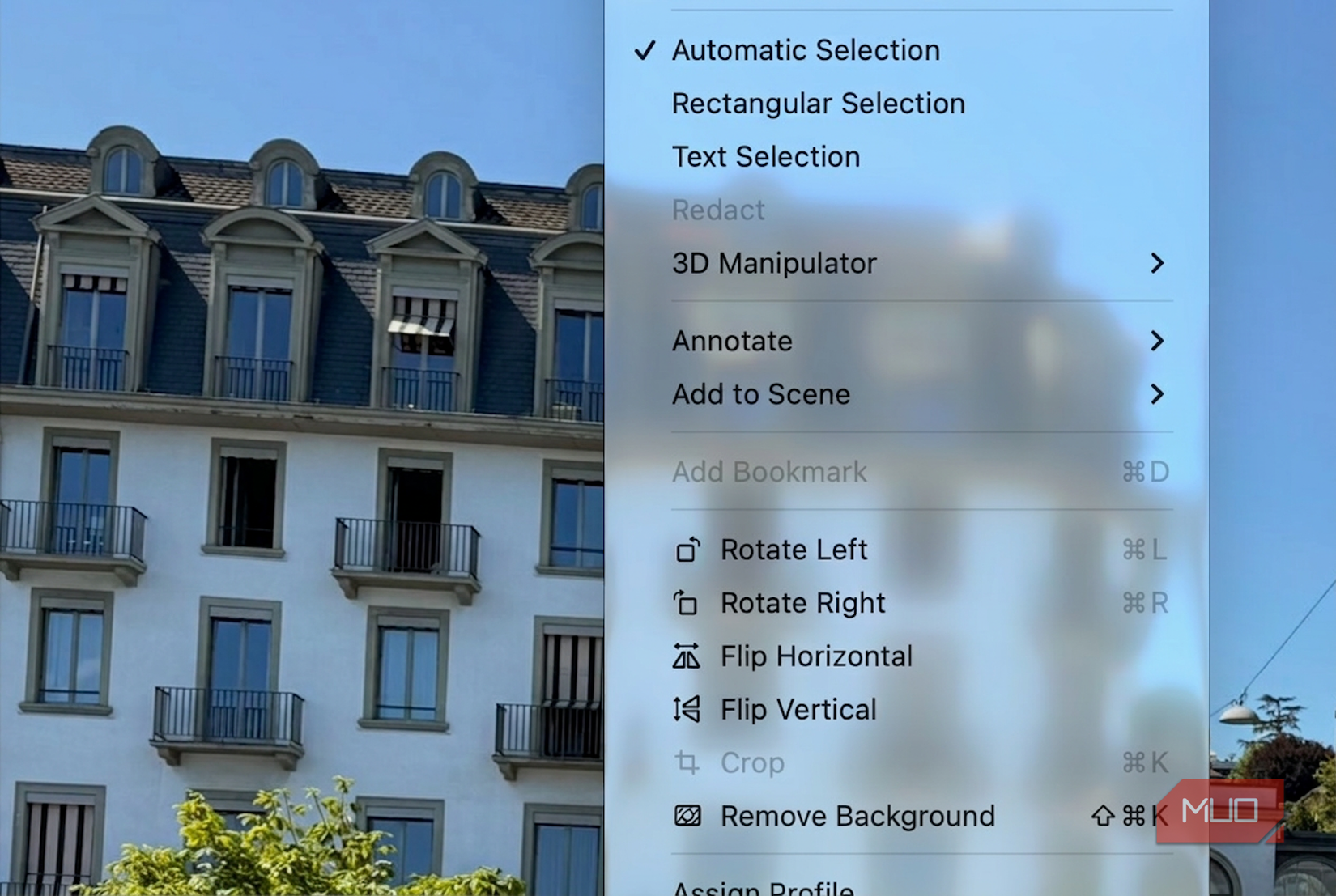 Remove Background tool in Mac's Preview app.