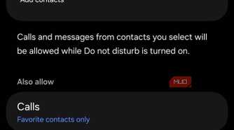 Repeat callers toggle on Samsung Galaxy